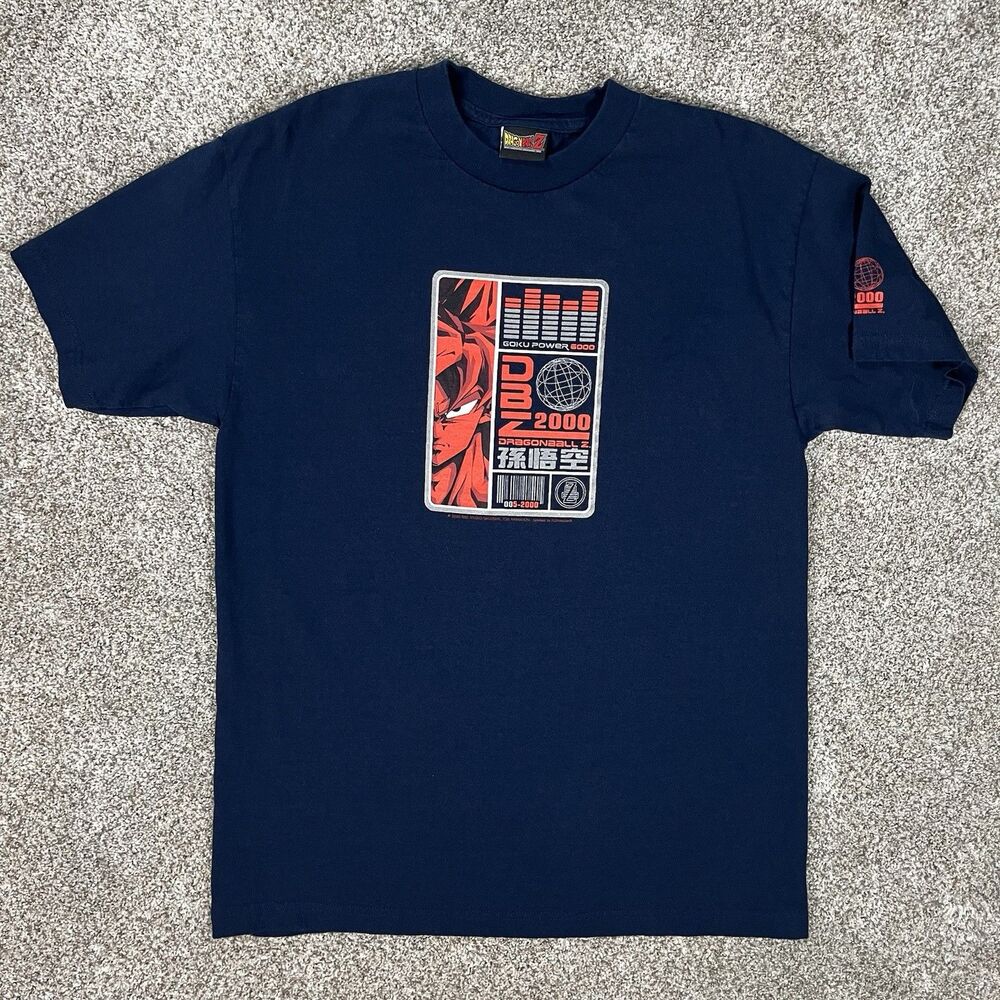 Vintage Dragon Ball Z Goku 2000 Shirt Tee Size Large Anime Graphic Japan Y2k Vtg